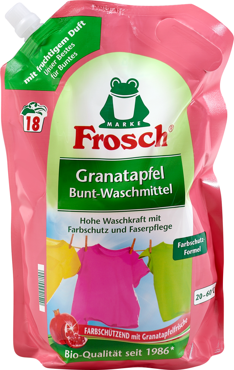 Frosch Granatapfel Bunt Waschmittel 18 Wl Dm At