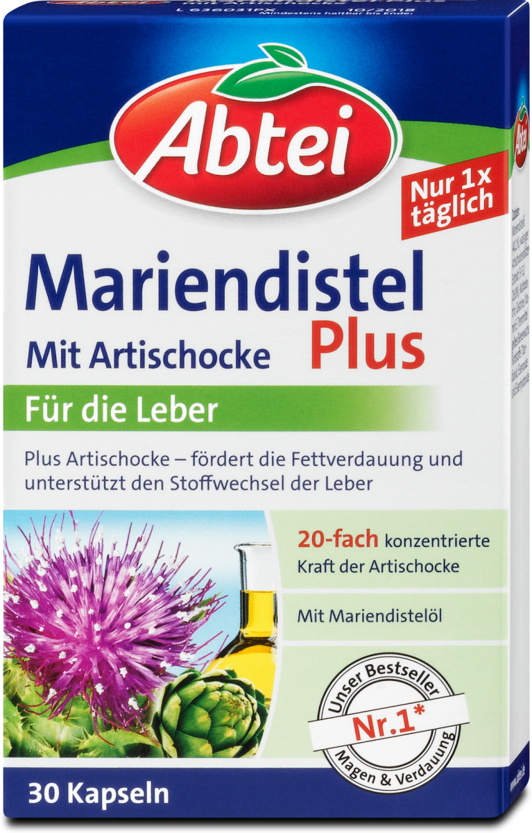 mariendistel plus mit artischocke kapseln 30 st