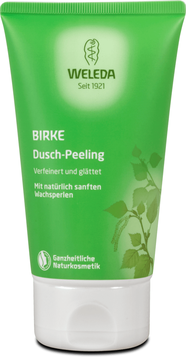 Weleda Birke Dusch-Peeling 150ml - Sanftes Körperpeeling Mit Wachsperlen