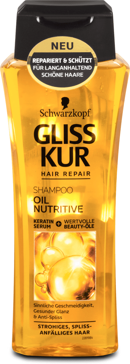 hair repair oil nutritive nahrpflege shampoo 250 ml