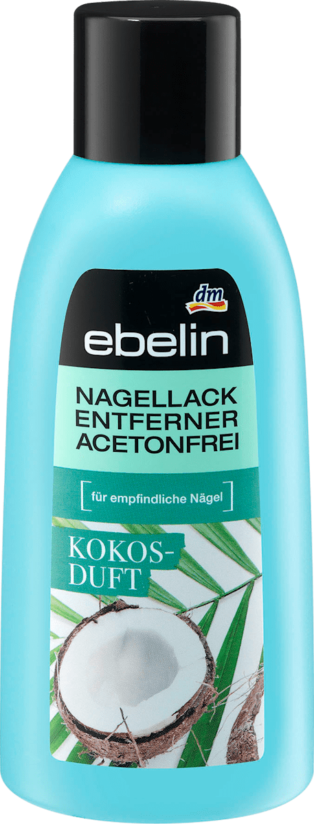 Ebelin Nagellackentferner Kokos Duft Acetonfrei 200 Ml Dauerhaft Gunstig Online Kaufen Dm De