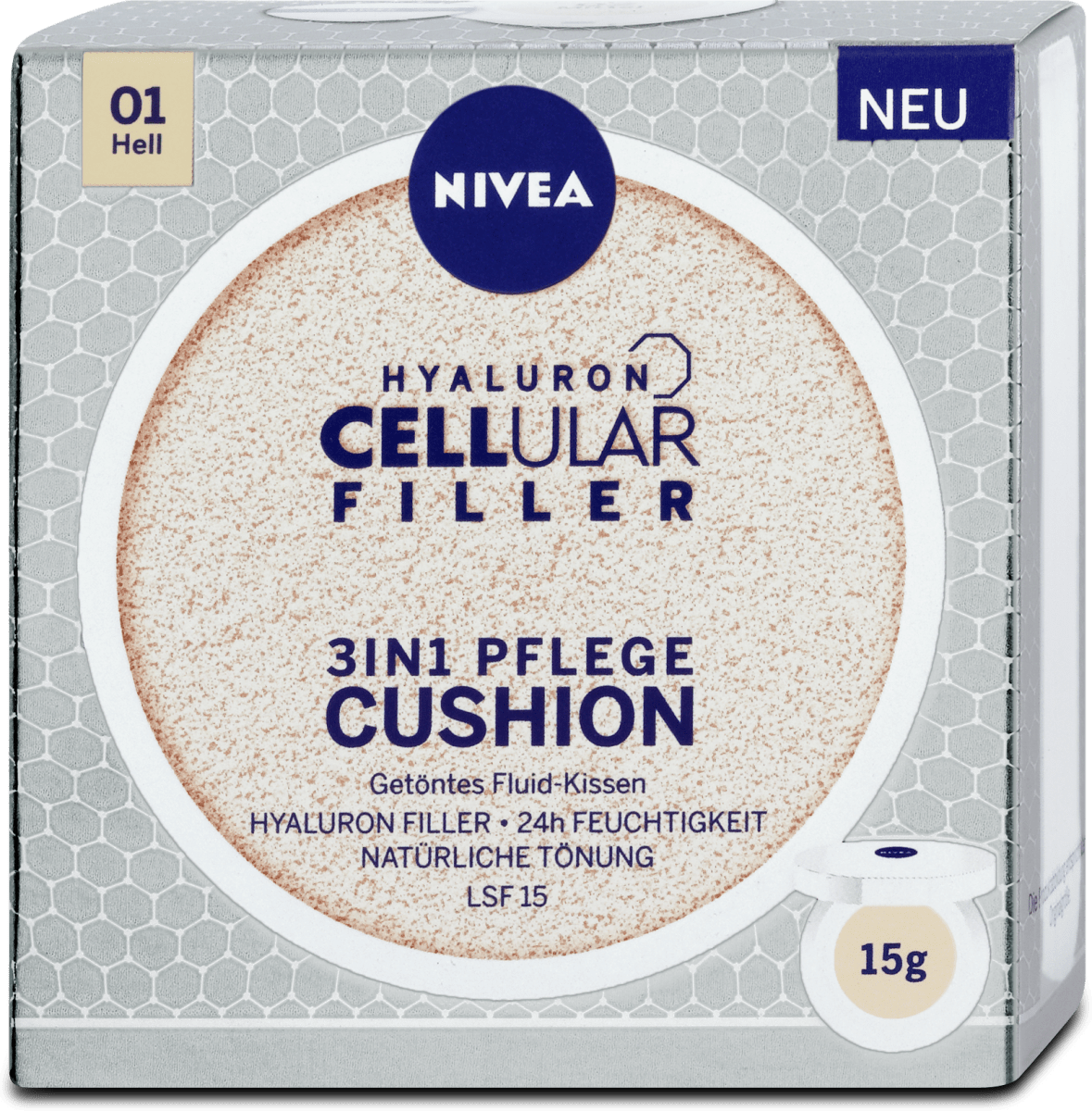 NIVEA Hyaluron Cellular Filler 3in1 Pflege Cushion LSF 15 ...