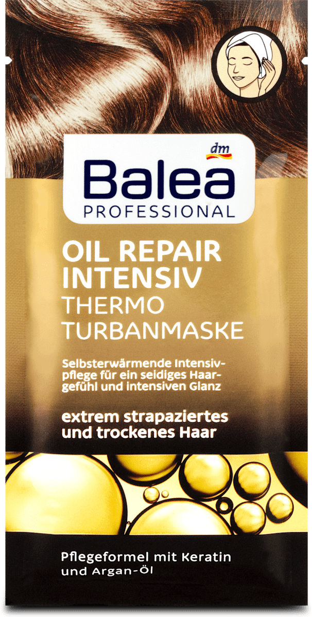 termalna turban maska na vlasy oil repair intensiv 1 ks