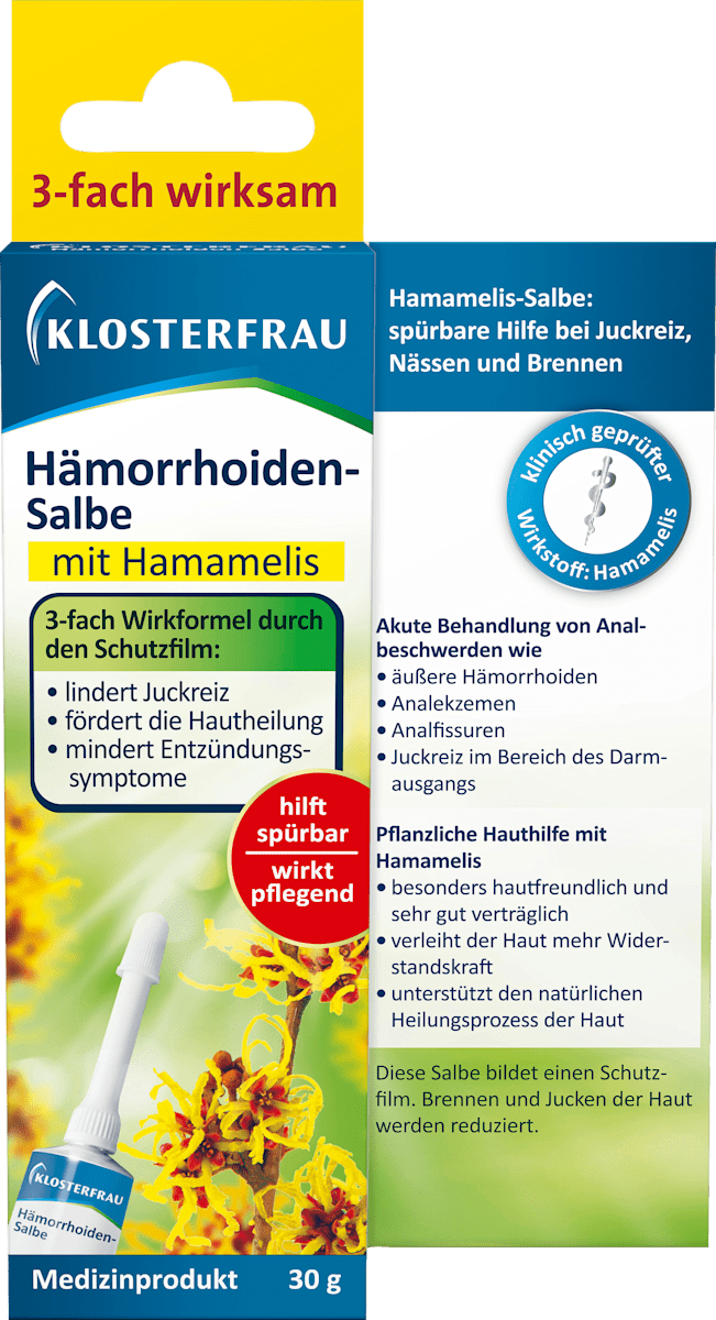 Klosterfrau Hamorrhoiden Salbe 30 G Dauerhaft Gunstig Online Kaufen Dm De