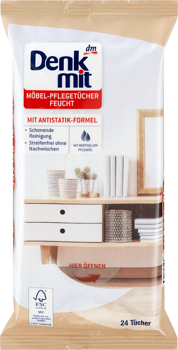 denkmit feuchttucher mobelpflege 24 st dauerhaft gunstig online kaufen dm de