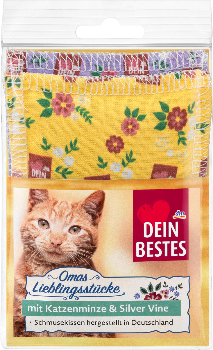 dein bestes omas lieblingsstucke zubehor fur katzen schmusekissen mit katzenminze und silver vine 2 st dauerhaft gunstig online kaufen dm de
