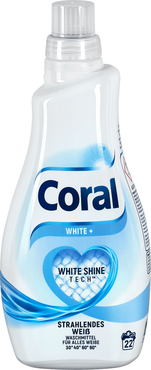 Coral Flüssigwaschmittel white+, 22 Wl | dm.at