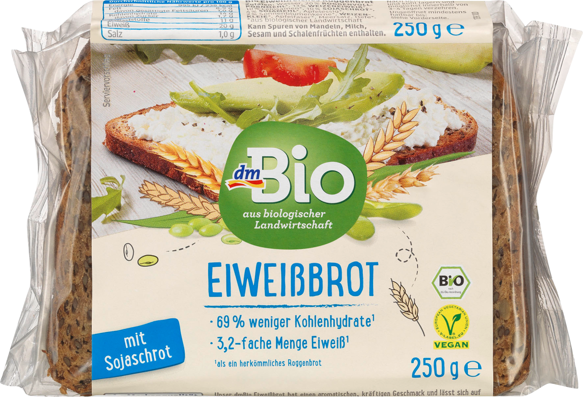 Dmbio Brot Eiweiss Brot 250 G Dauerhaft Gunstig Online Kaufen Dm De