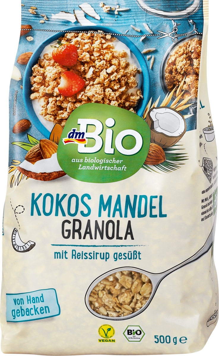 dmBio Granola Müsli Kokos Mandel, 500 g dm.at