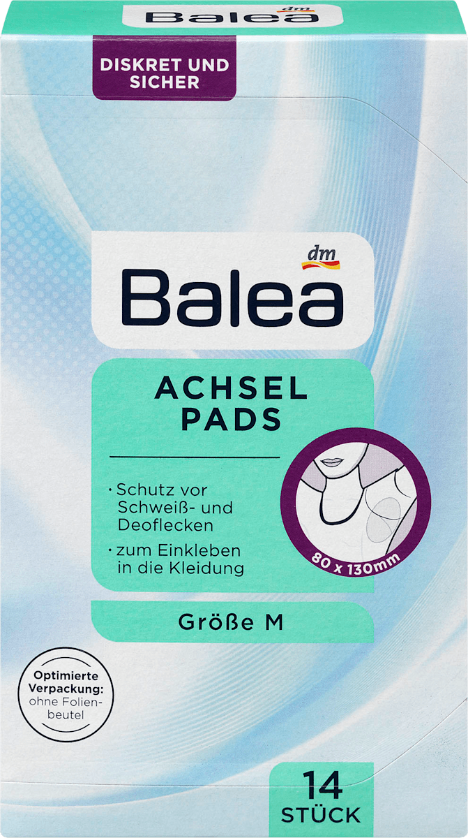 Balea Deo Achselpads Grosse M 14 St Dauerhaft Gunstig Online Kaufen Dm De