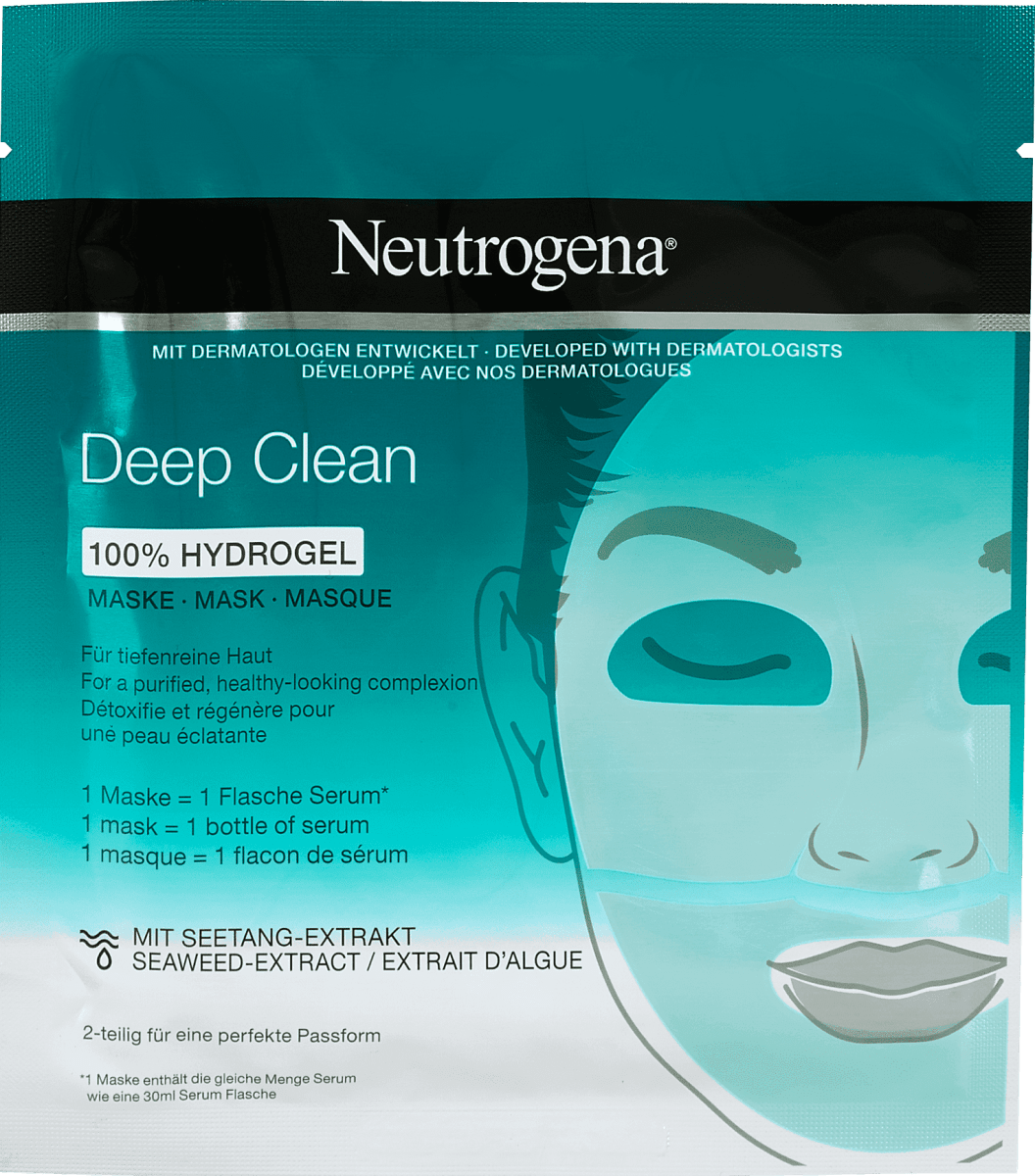 Neutrogena Deep Clean Hydrogel Maske Fur Tiefenreine Haut 30 Ml Dm At