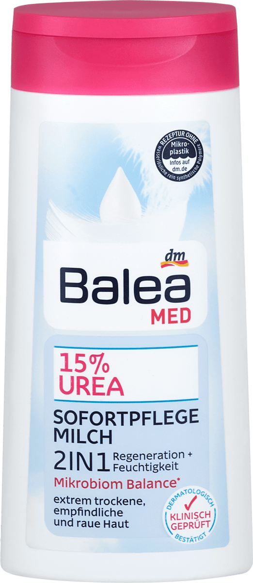 Balea MED 15 Urea Sofortpflege Milch, 250 ml dm.at