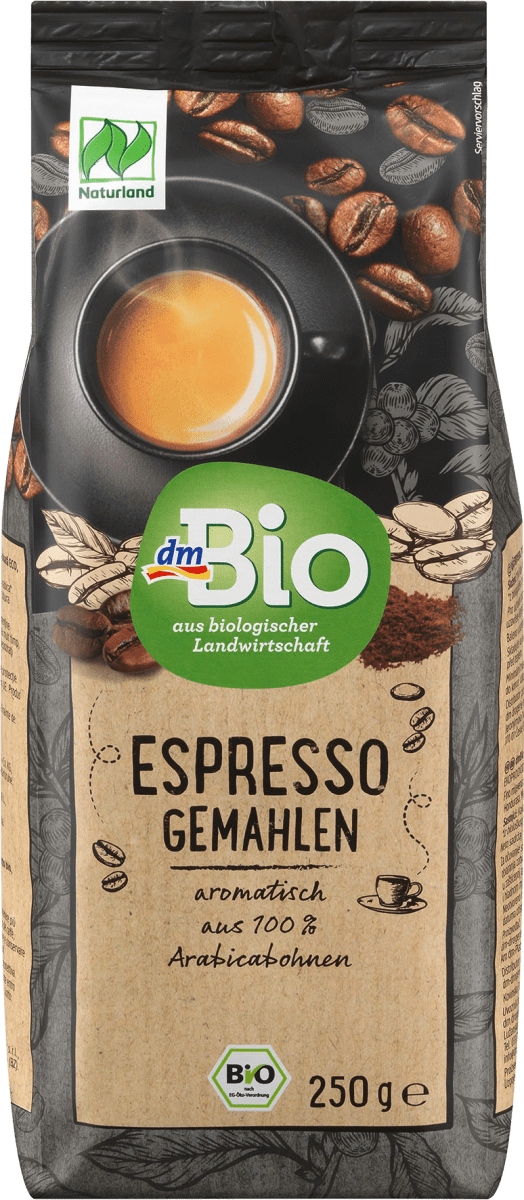 Kaffee, Espresso, gemahlen, Naturland, 250 g