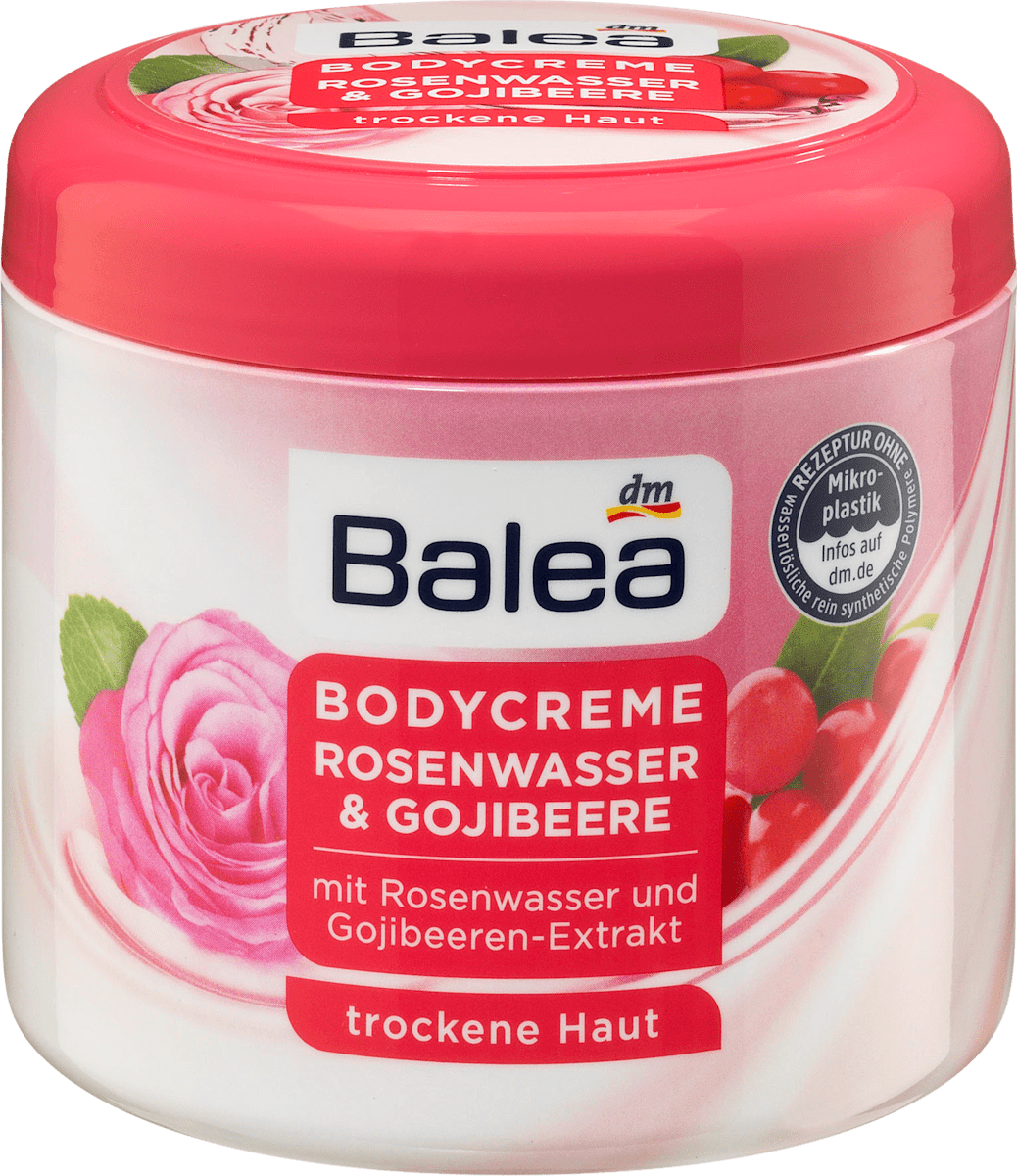 Balea Pflegecreme Rosenwasser Gojibeere 500 Ml Dauerhaft Gunstig Online Kaufen Dm De