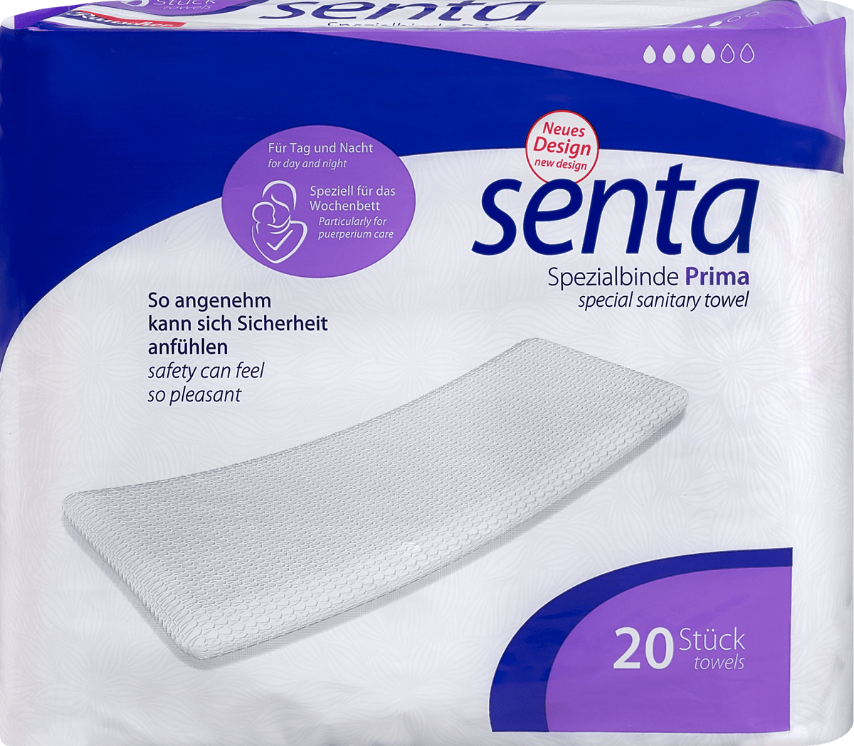 Senta Spezialbinde Prima Fur Das Wochenbett 20 St Dm At