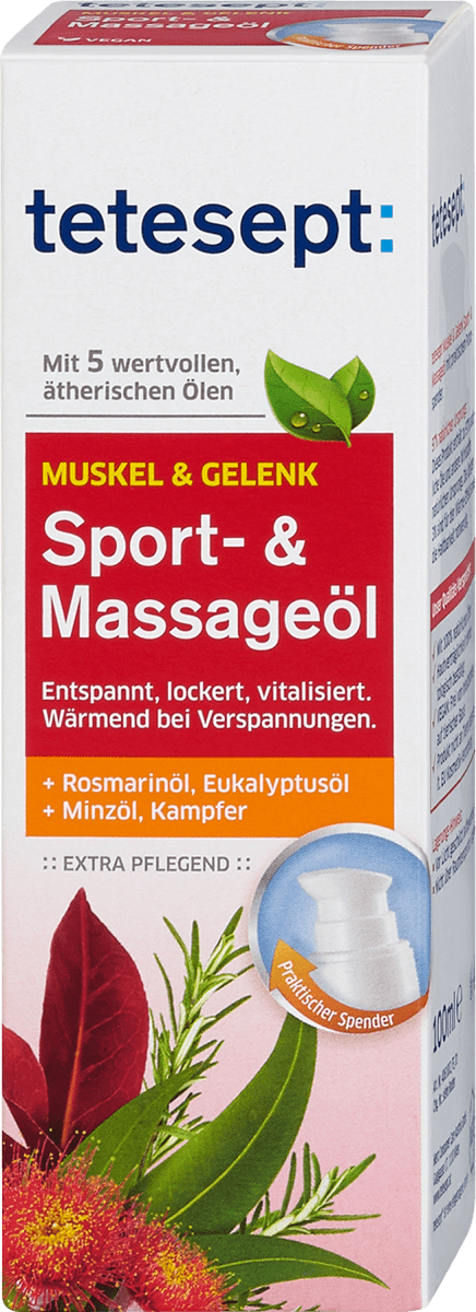 tetesept muskel gelenk sport massageol 100 ml dm at
