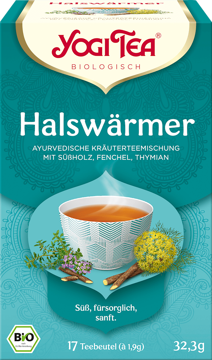 YOGI TEA Ayurvedische Kräuterteemischung, Halswärmer mit Süßholz