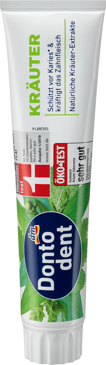 Dontodent Zahnpasta Krauter 125 Ml Dauerhaft Gunstig Online Kaufen Dm De