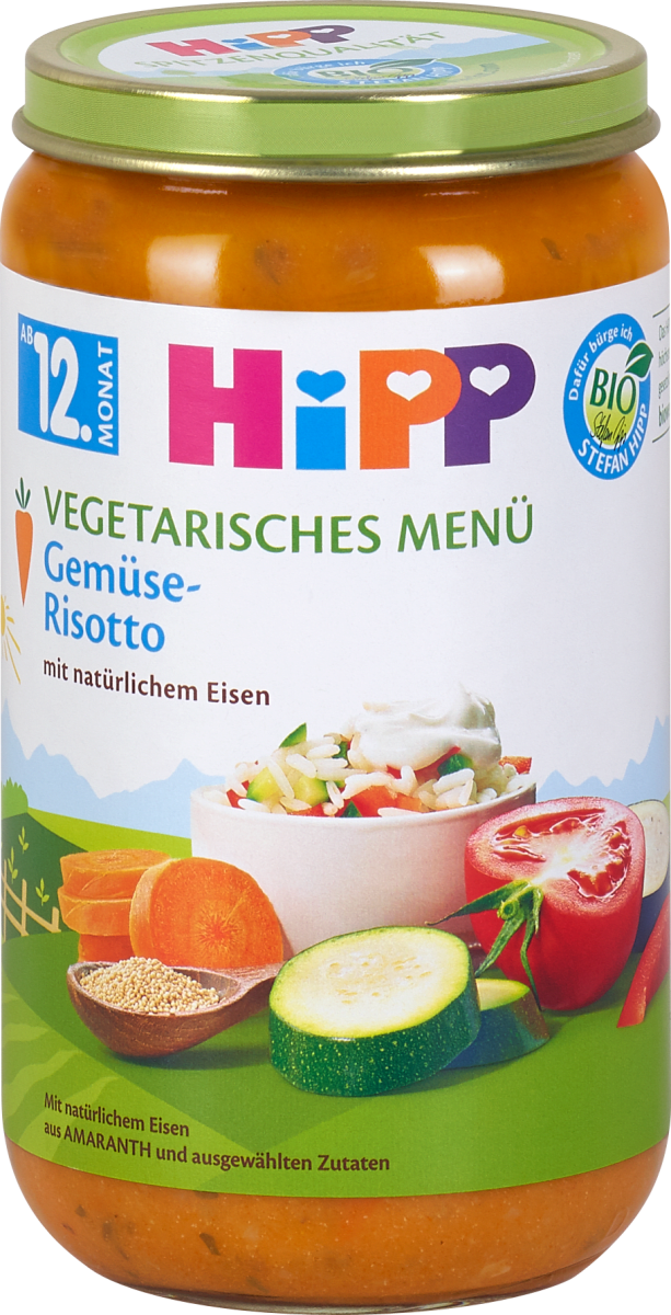 Hipp Vegetarisches Menu Gemuse Risotto 250 G Dm At