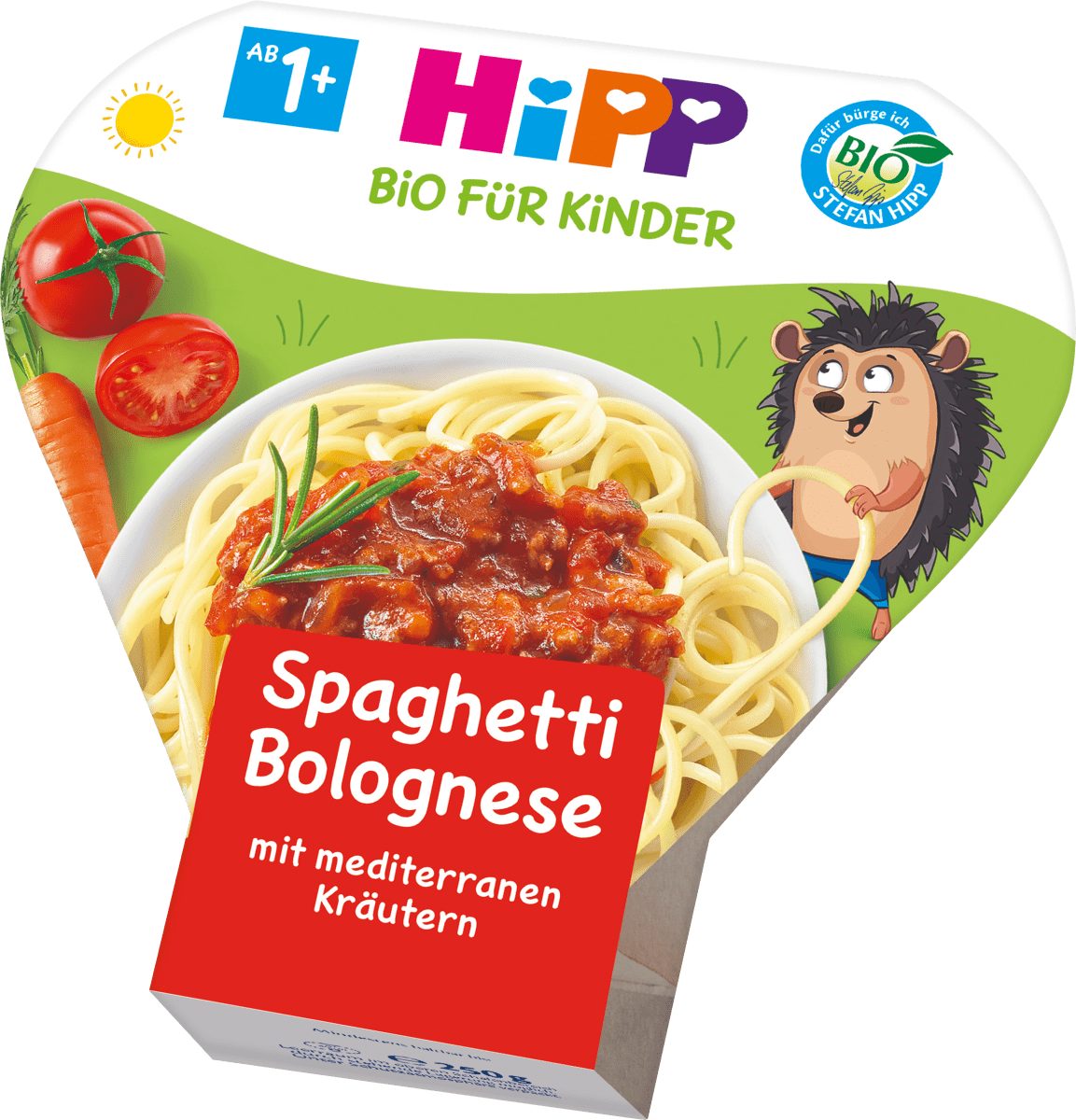 Hipp Menü Kinder BioPasta Spaghetti Bolognese, 250 g dm.at