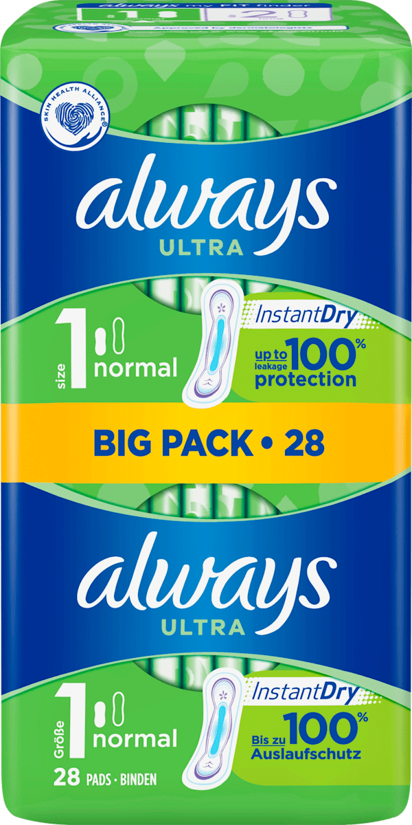 Always Ultra Binde Normal Bigpack 28 St Dauerhaft Gunstig Online Kaufen Dm De