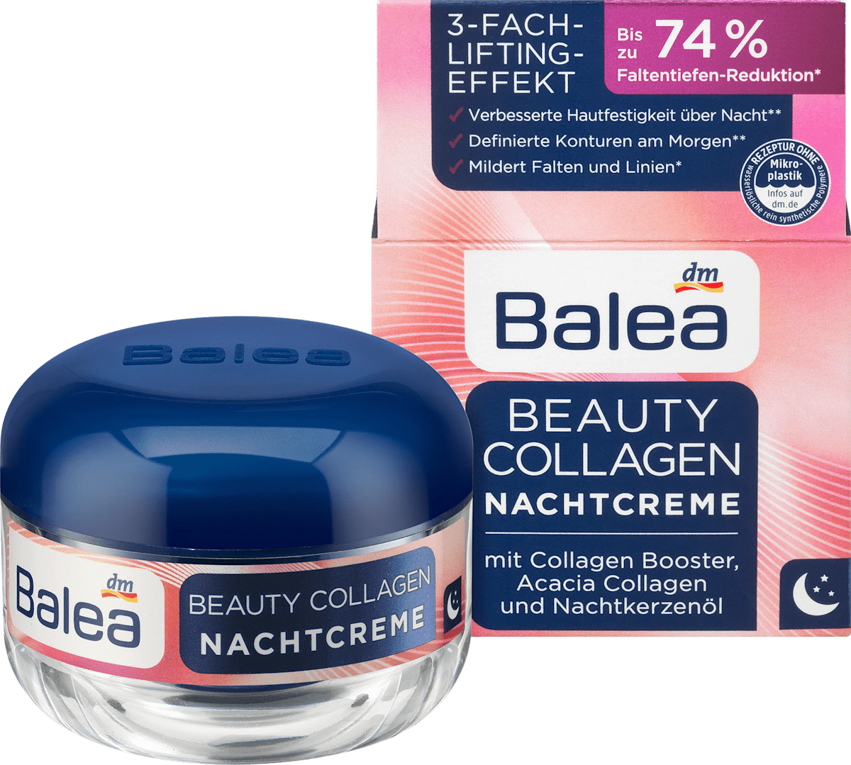 Balea Beauty Collagen Nachtcreme Mit Collagen Booster 50 Ml Dauerhaft Gunstig Online Kaufen Dm De