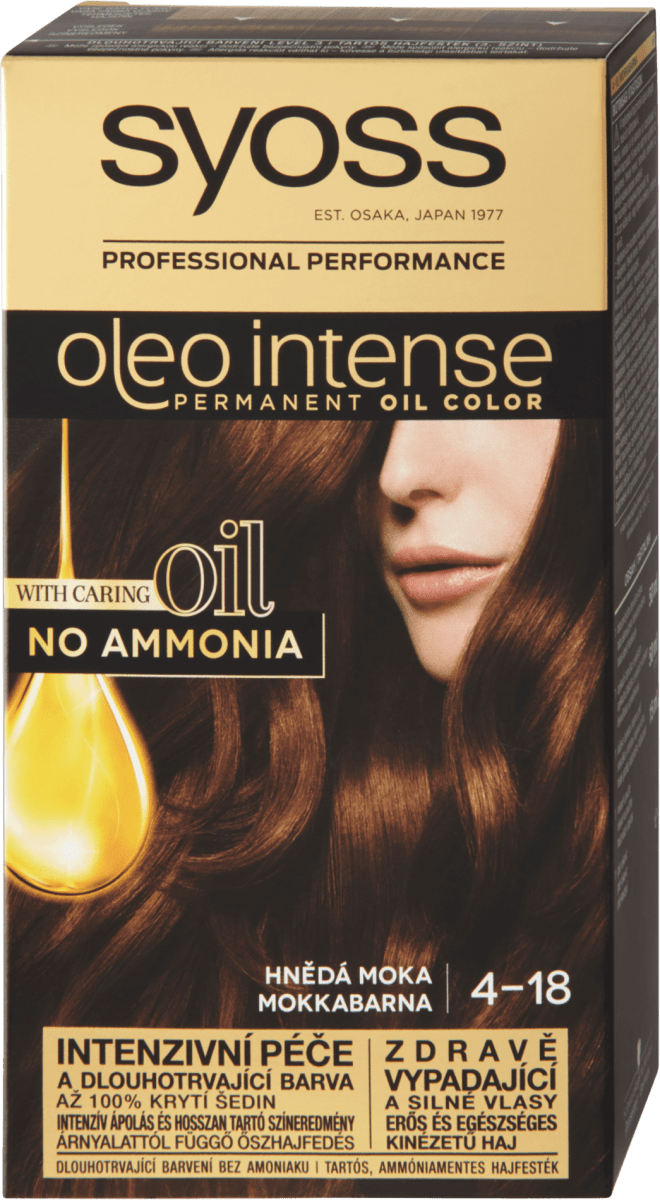 Syoss Oleo Intense Barva Na Vlasy Hneda Moka 4 18 115 Ml Dm Cz