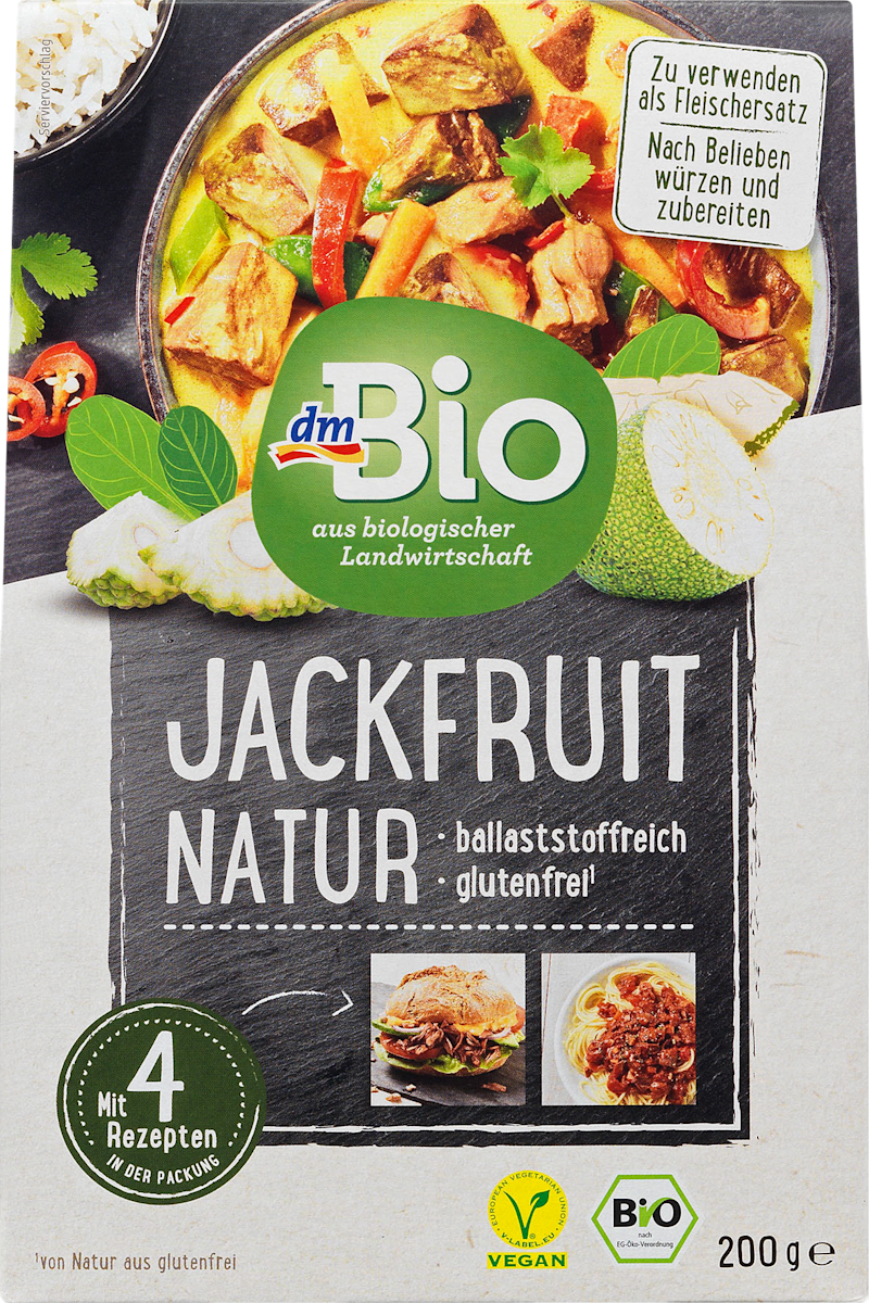 Dmbio Jackfruit Natur 200 G Dauerhaft Gunstig Online Kaufen Dm De Peel and seed green (unripe) or ripe jackfruit. jackfruit natur 200 g