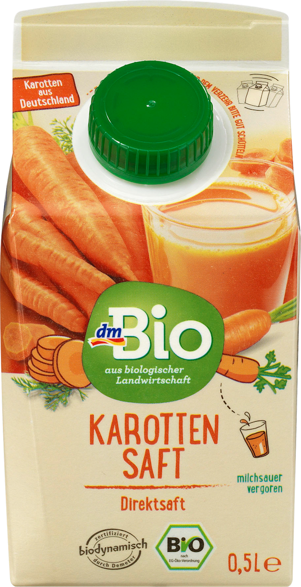 gemusesaft karotte milchsauer vergoren demeter 0 5 l