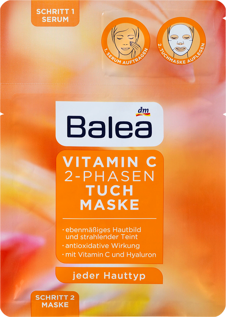Tuchmaske Vitamin C 2-Phasen, 1 St