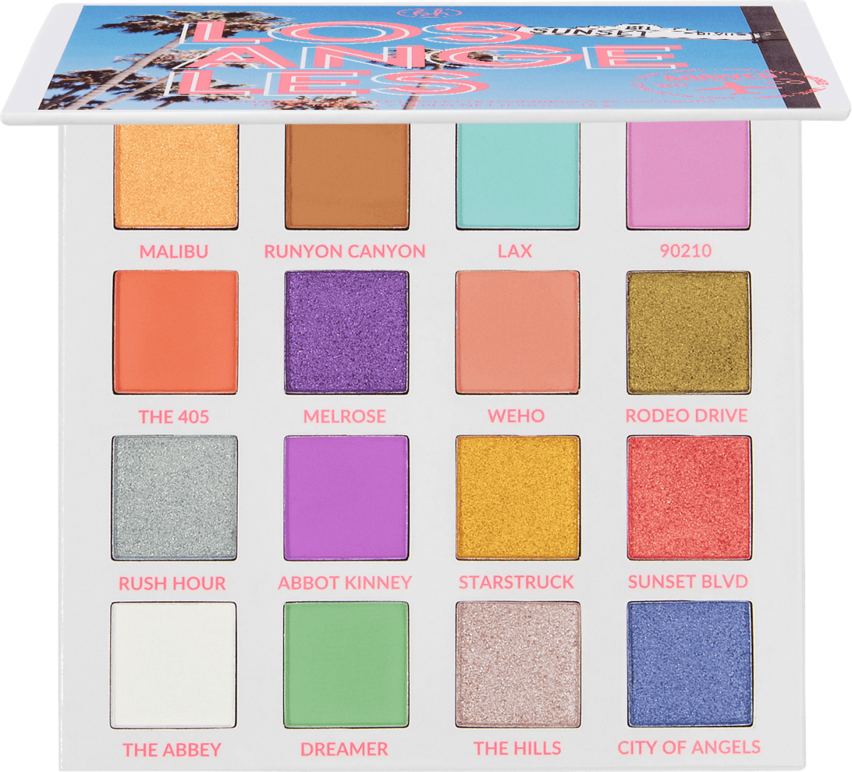 BH Cosmetics Lidschatten Palette Lost in Los Angeles 16 Farben, 16 g