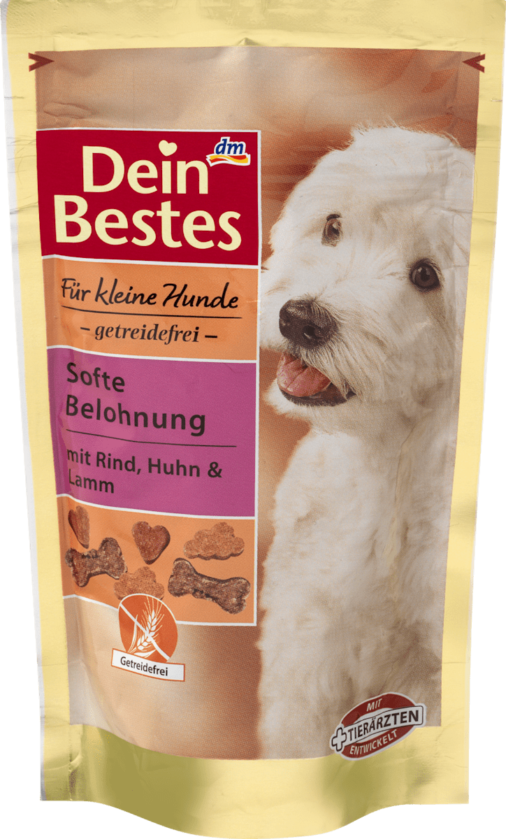 Dein Bestes Kleine Hunde Softe Belohnung mit Rind, Huhn &amp; Lamm, 60 g