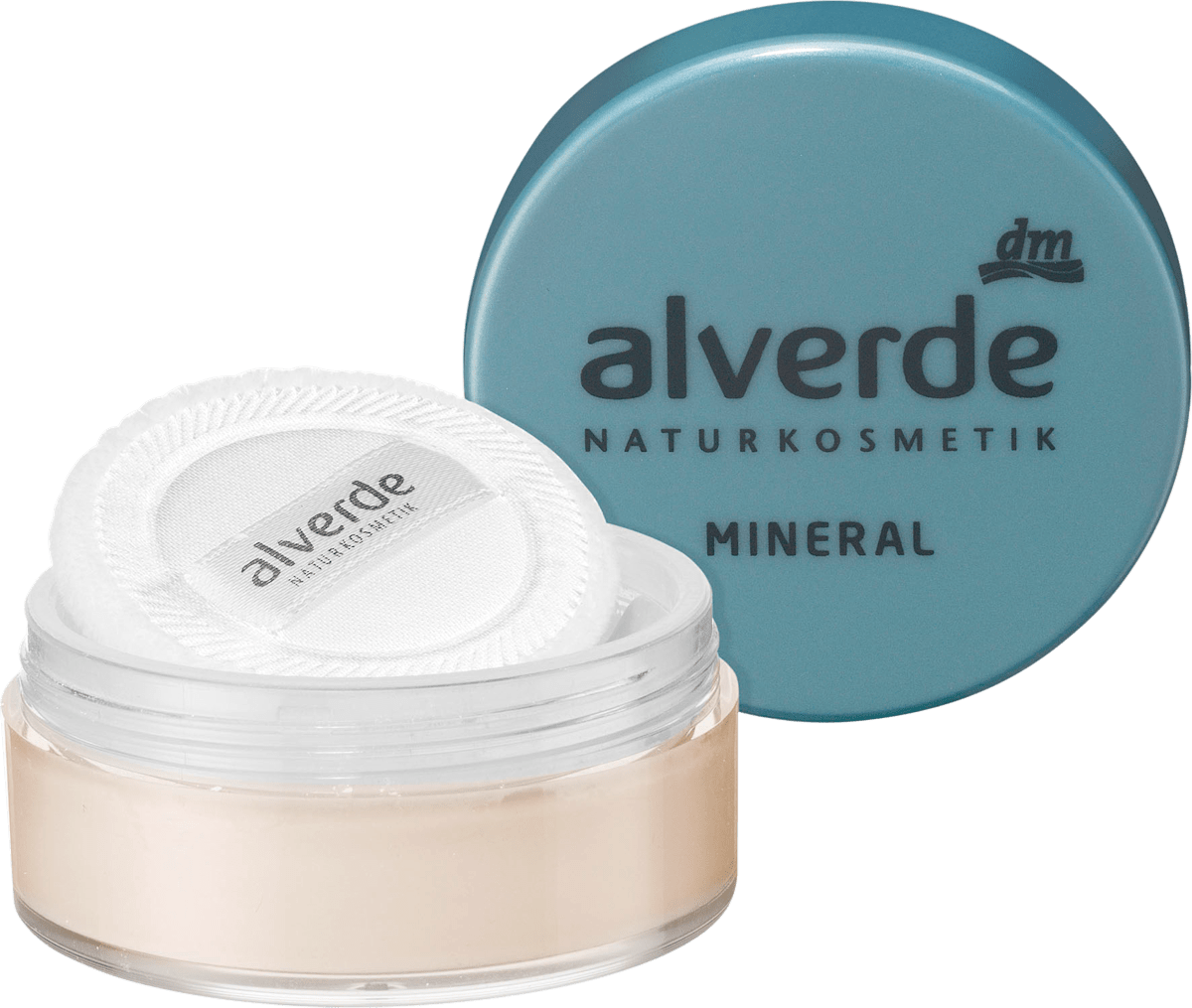 alverde NATURKOSMETIK Mineral Puder porcelain 01, 10 g dauerhaft