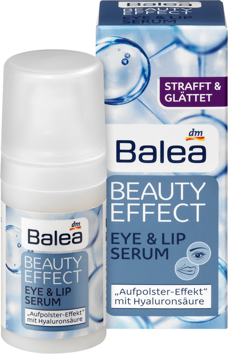 Balea Augencreme Beauty Effect Eye & Lip Serum, 15 ml dauerhaft günstig