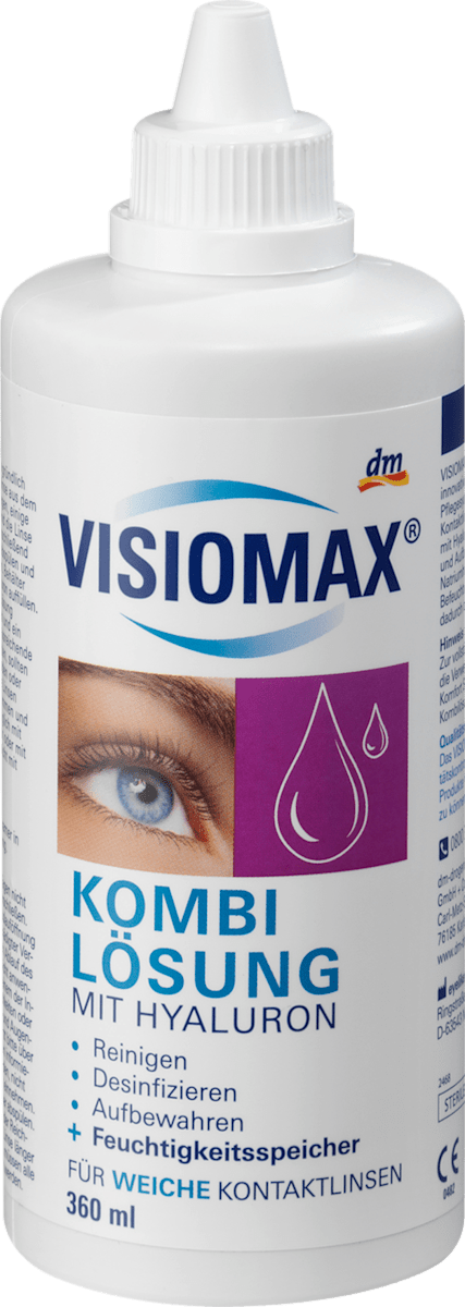 VISIOMAX Kontaktlinsen-Pflegemittel Kombilösung mit Hyaluron, 360 ml dauerhaft günstig online 