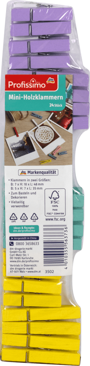 Mini holzklammern dm