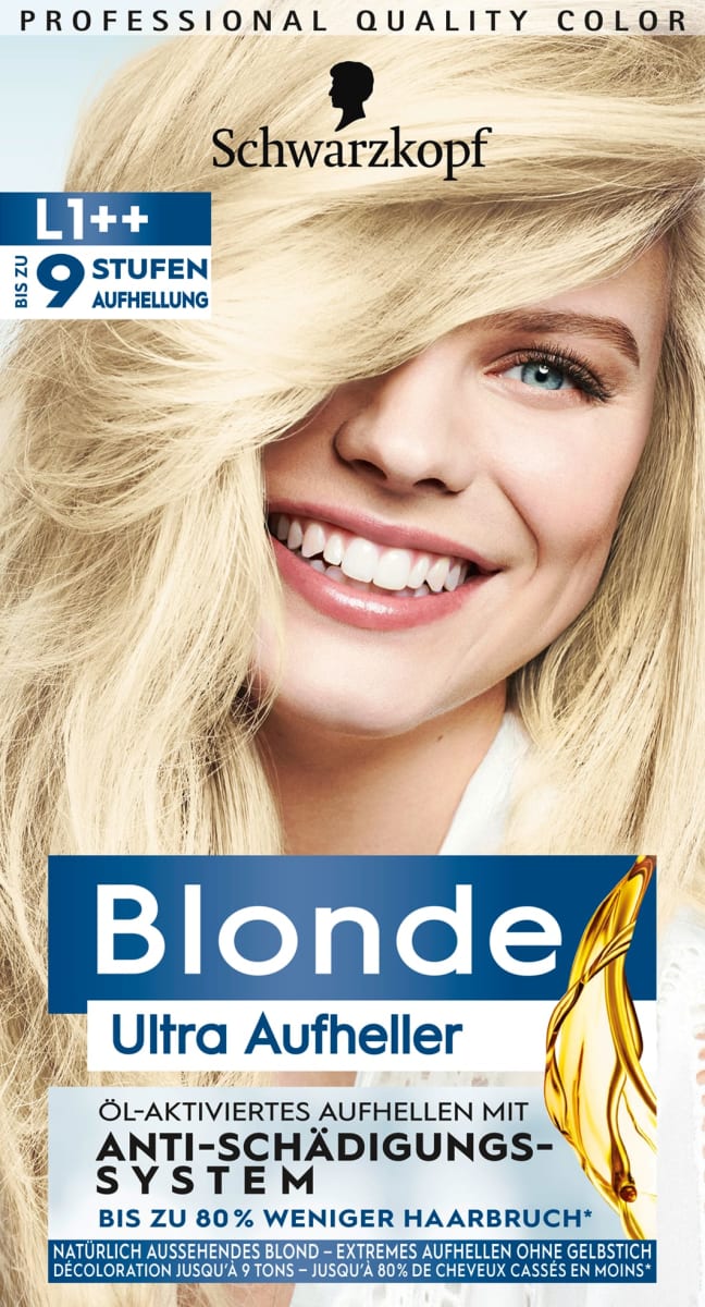Schwarzkopf Blonde Blonde Aufheller L1 Extrem Aufheller Plus Dauerhaft Gunstig Online Kaufen Dm De