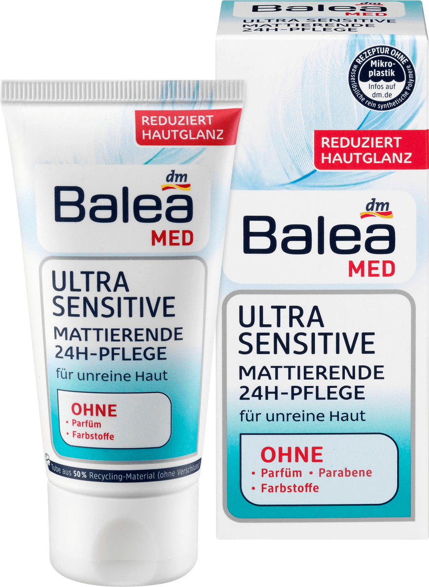 Balea MED Tagescreme Ultra Sensitive 24 H Mattierend 50 ml dauerhaft 