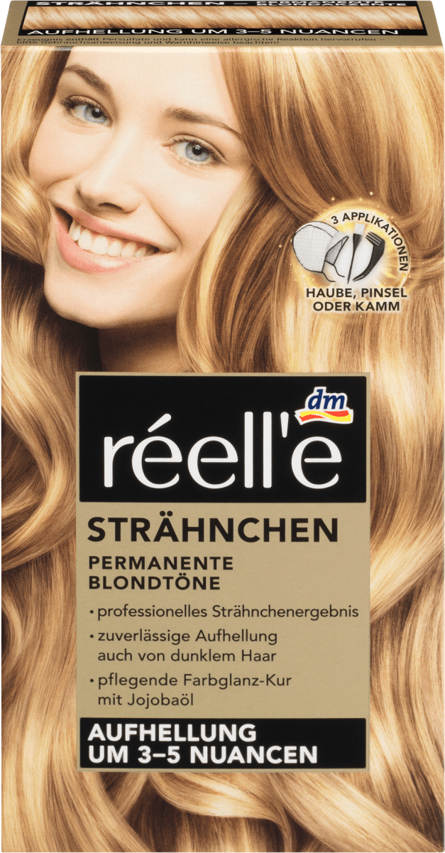 Strähnchen werden mit blond Blond mit