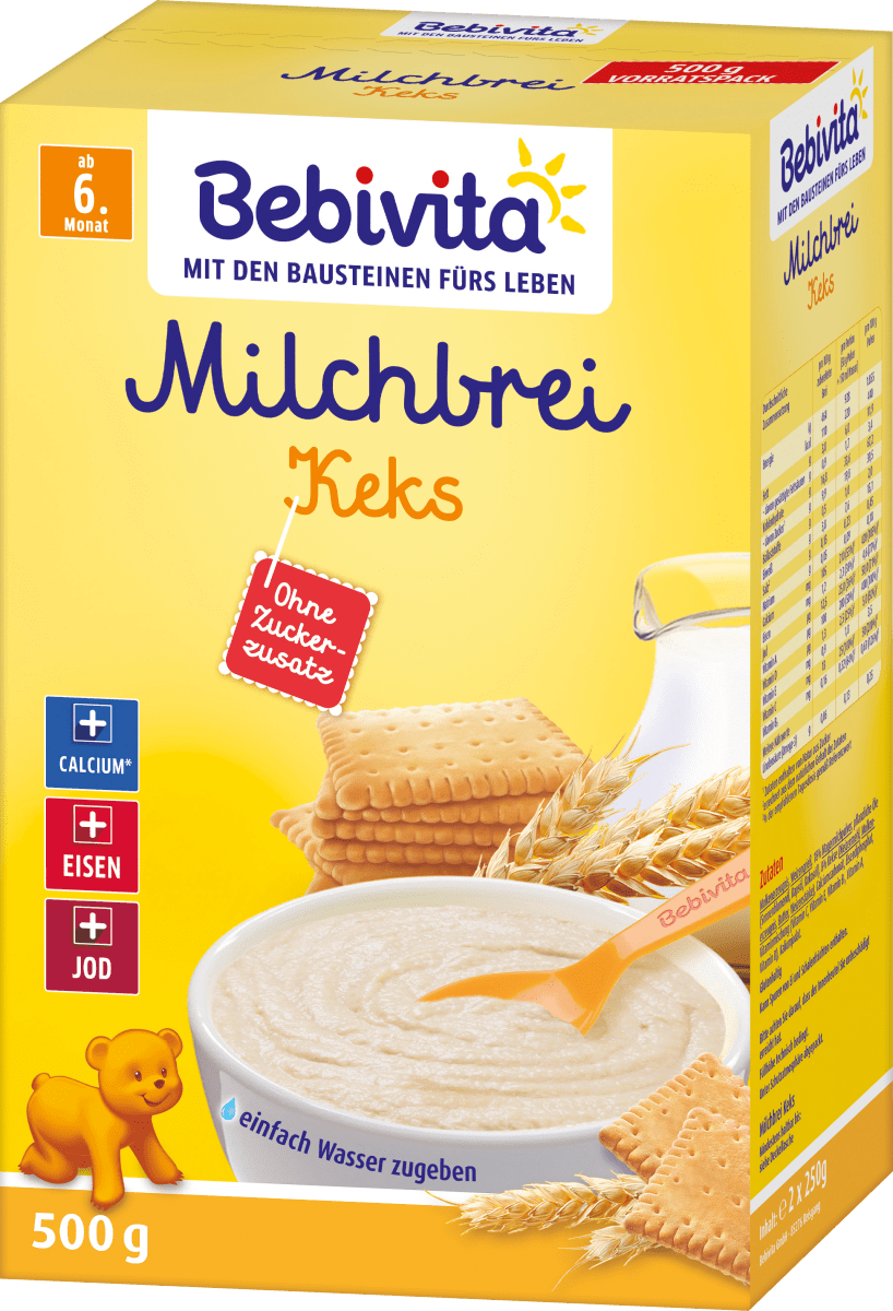 Bebivita Abendbrei Milch Keks Ab Dem 6 Monat 500 G Dauerhaft Gunstig Online Kaufen Dm De