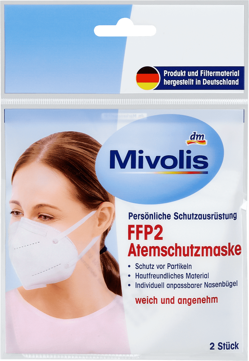 Mivolis Ffp2 Atemschutzmaske 2 St Dm At