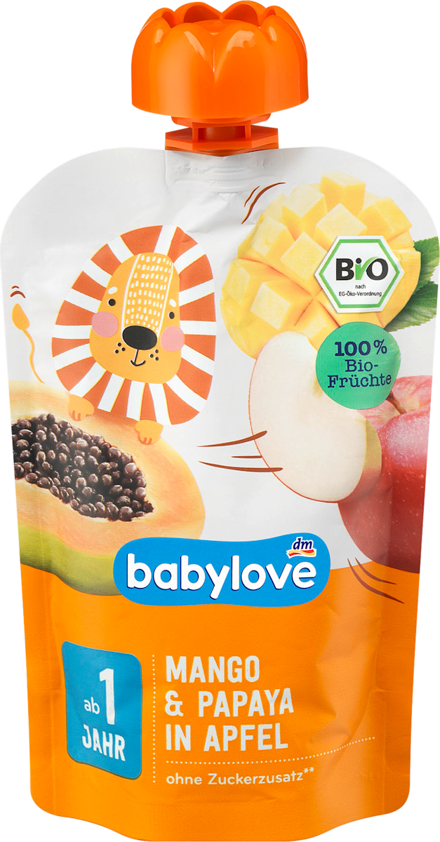 Babylove Quetschie Mango Papaya In Apfel Ab 1 Jahr 100 G Dauerhaft Gunstig Online Kaufen Dm De