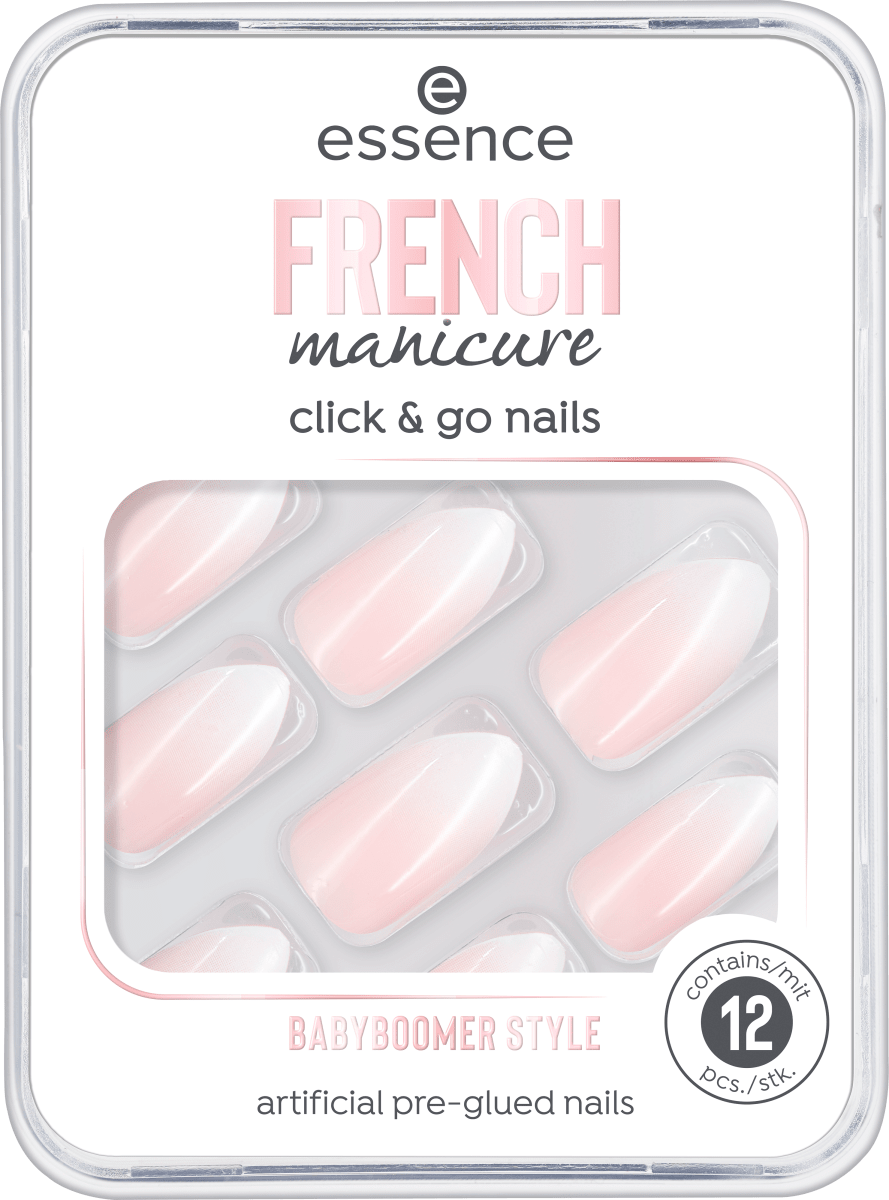 essence cosmetics Künstliche Fingernägel french manicure click & go