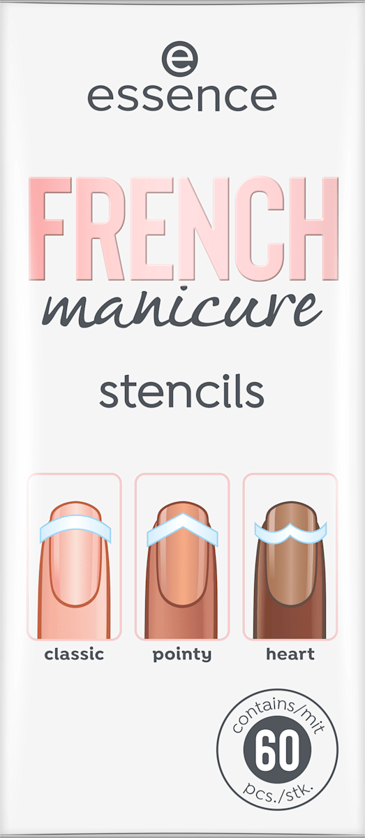 essence cosmetics Schablone french manicure stencils Walk The Line 01