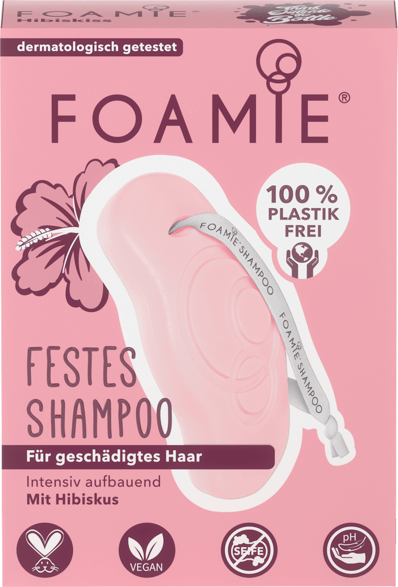 foamie festes shampoo geschadigtes haar 80 g dauerhaft gunstig online kaufen dm de