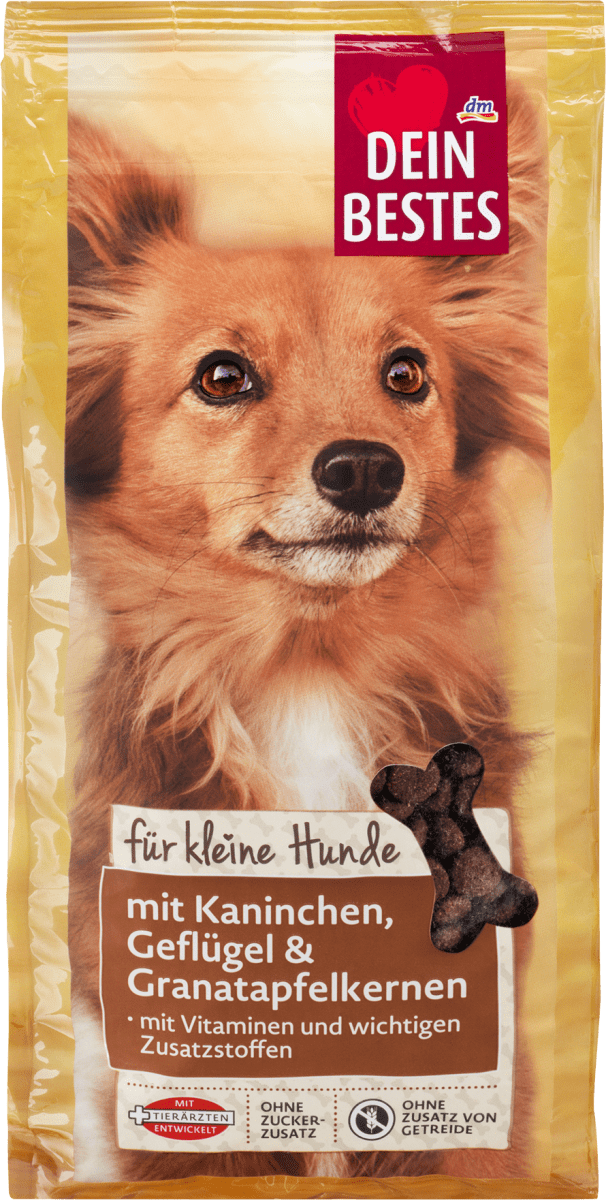 dein bestes fur kleine hunde trockenfutter fur hunde mit kaninchen geflugel und granatapfelkernen 1 kg dauerhaft gunstig online kaufen dm de