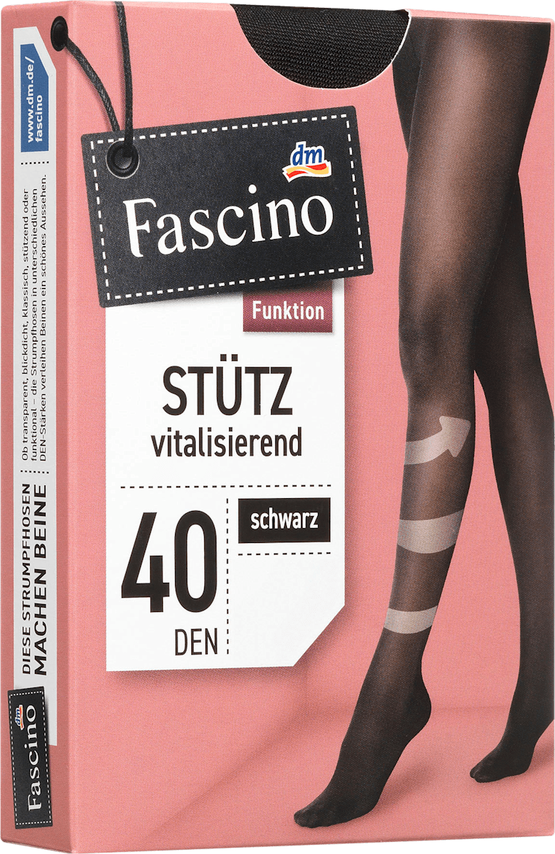 Fascino Stütz Strumpfhose 40 den, Gr. 42/44, schwarz, 1 St Fascino Stütz Strumpfhose 40 den, Gr. 42/44, schwarz, 1 St
