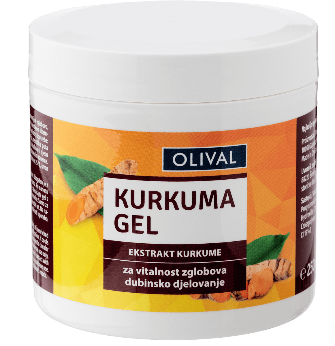 OLIVAL Kurkuma gel, 250 ml dm.hr