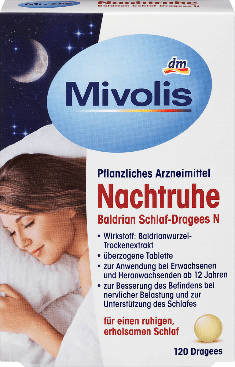 Mivolis Nachtruhe Baldrian Schlaf Dragees N 120 St Dauerhaft Gunstig Online Kaufen Dm De