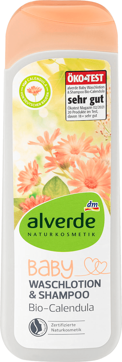 Alverde Naturkosmetik Baby Waschlotion Shampoo Bio Calendula 250 Ml Dauerhaft Gunstig Online Kaufen Dm De